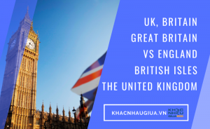 UK, Britain, Great Britain, England, The United Kingdom, British Isles cùng là nước Anh, vậy chúng khác nhau thế nào?