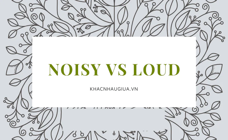 Khác nhau giữa Noisy và Loud